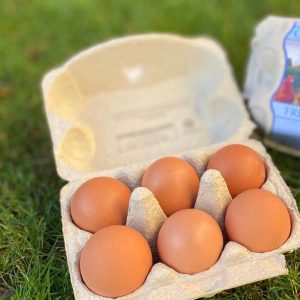 Box of six free-range eggs