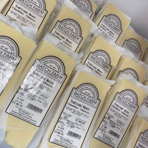 Block of traditional farmhouse mature cheddar cheese